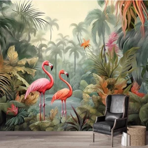 Vlies Fototapete Wandtapete Wandbilder Moderne Tropische Regenwaldpflanze 12232 - Picture 1 of 3