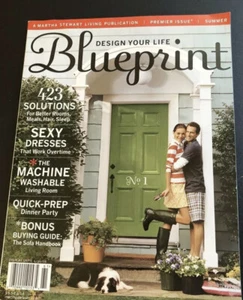 NEW 2006 BLUEPRINT MAGAZINE Premier Issue Martha Stewart Living - Combined Ship - Picture 1 of 2