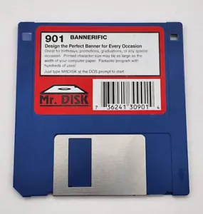 Vintage Mr. Disk Bannerific #901 3.5 floppy Disk only, Untested - Picture 1 of 3