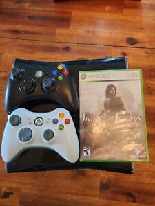 Microsoft Xbox 360 S 250GB Console Glossy Black 1439 2 Controller 1 Game Tested