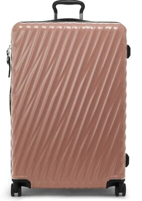 Estuche de traje de embalaje de 4 ruedas Tumi 19 grados viaje extendido color rosa azul marino líquido Foto 1 de 4