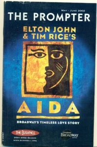 THE PROMPTER PLAYBILL -THE BUSHNELL - AIDA - 2002 + CAST CHANGES & TICKET STUB - Picture 1 of 3
