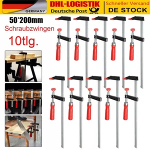 10 Set Profi Schraubknecht 200 x 50 mm Schraubzwinge Klemmzwinge Temperguß - Bild 1 von 13