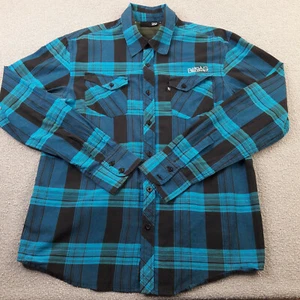 Billabong Mens Shirt Small Tartan Check Long Sleeve Button Up Collared Top - Picture 1 of 12