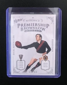 2019 AFL Select Supremacy Dick Reynolds Premiership Brownlow Double 53/65 - Picture 1 of 2
