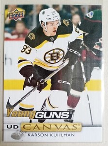 19-20 UPPER DECK YOUNG GUNS UD CANVAS KARSON KUHLMAN C107