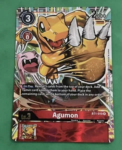 Digimon TCG Agumon Dash Pack BT1-010 Alternate Art Holo Rare Mint - Bild 1 von 2