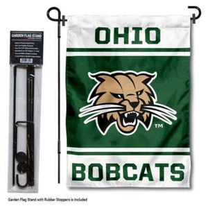 Ohio Bobcats Garden Flag and Yard Stand - Picture 1 of 3