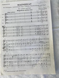 Baldassare Galuppi MAGNIFICAT f.Sopran-Soli,Chor u.a. Notenheft 12 S. - Bild 1 von 1