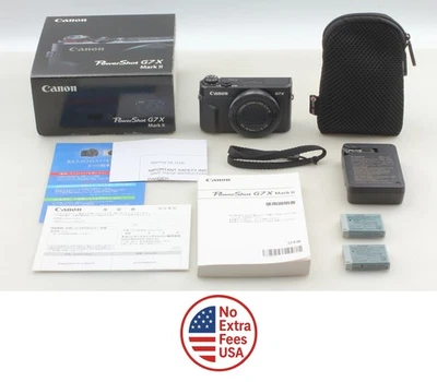 ▶️ [MINT in Box w/Case] Canon PowerShot G7X Mark II Digital Camera From JAPAN - Image 1 of 4