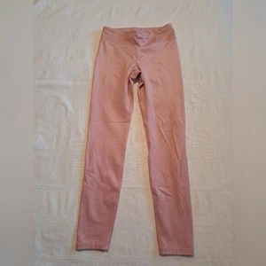 Athleta Girl girls size XL or 14 pink sparkly fabric full length leggings EUC - Picture 1 of 7