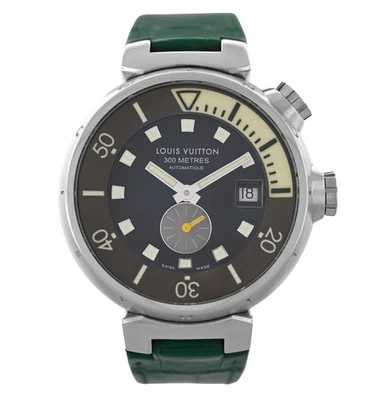 Louis Vuitton Tambour Diver Q1031 Fecha MOP Acero Inoxidable 44MM Hombre Automático Foto 1 de 4