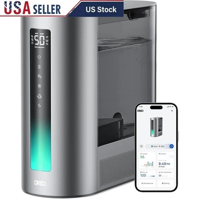 Smart Humidifier Warm Cool Mist Adjustable Humidity Aroma Diffuser App Control - Image 1 of 4