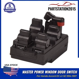 Front LH Master Power Window Door Switch For Honda Accord 1994-1997 35750SV1A01 - Picture 1 of 8