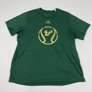 South Florida Bulls Shirt Herren XL grün NCAA Baseball Adidas Creator Tee USF - Bild 1 von 11