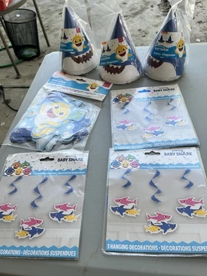 baby shark party decorations birthday - Image 1 of 4