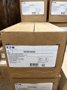 Interruptor de seguridad Eaton DH361NGK 30 amperios 600 voltios fusible trifásico Nema 1 interior - Imagen 1 de 3
