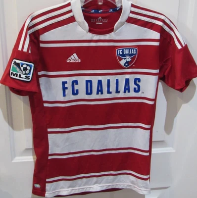 Camiseta de fútbol FC Dallas 2013-2014 local juvenil XL blanca Adidas MLS # 23 Foto 1 de 4