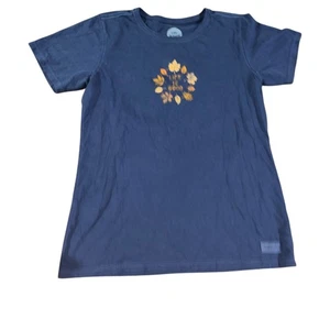 Life is good mittelblaues Damen T-Shirt - Bild 1 von 3