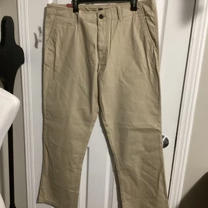 Old Navy Broken In Straight Fit Hose Khaki Freizeit Herren 38x34 flache Vorderseite neu mit Etikett - Bild 1 von 1