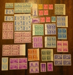 USA postfrisch Briefmarken Lot Prexies, Bicentennial Commemoratives & historische Figuren I - Bild 1 von 5