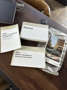 2020 Hyundai Elantra Owners Manual Set With Plastic Cover Free Shipping - Picture 1 of 5