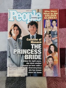 People Magazine Feb 8 1999 Caroline Of Monaco, The Golden Globes, Unread Ln Mint - Picture 1 of 15