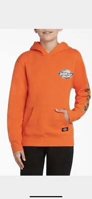 kids Dickies sweatshirt kids size medium camo and orange hoodie - Image 1 of 4