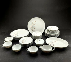 Norcrest Herbstbrise Weizenmuster feines China 43er Set gebraucht Vintage - Bild 1 von 12