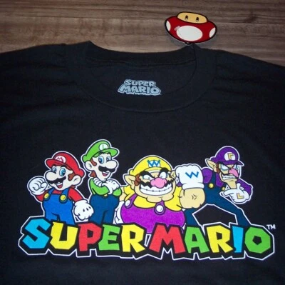 Camiseta Nintendo SUPER MARIO BROS. Grande Y Alta 3XLT NUEVA con ETIQUETA Luigi Wario Foto 1 de 4