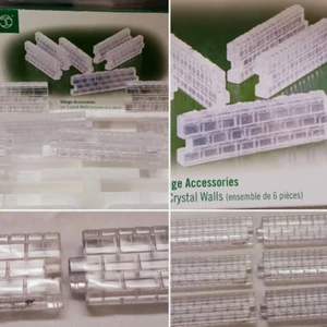 DEPARTMENT 56 VILLAGE ACCESSORIES 6 ICE CRYSTAL WALLS THE ORIGINAL SNOW VILLAGE - Picture 1 of 10