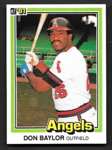 1981 Donruss #413 Don Baylor California Angels - Picture 1 of 1