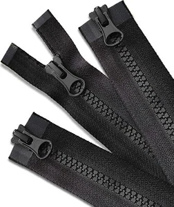 3 Piezas 28 Pulgadas Negro Cremallera Repuesto para Abrigo Abajo Chaqueta Sudadera Ropa - Imagen 1 de 3