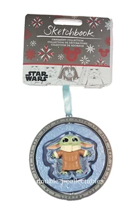 Disney Star Wars Skizzenbuch Weihnachtsschmuck Der mandalorianische Grogu das Kind - Bild 1 von 2