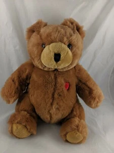 Brown Bear Plush 16 Inch Red Heart Chest Tb Trading Co Stuffed Animal toy - Picture 1 of 7