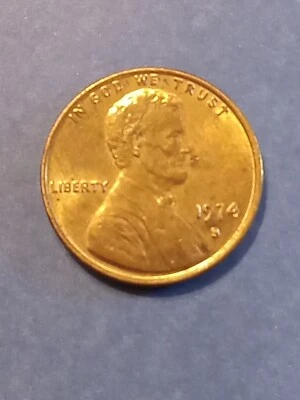 1974 S Lincoln Cent  RPM, Double Nose Tip, DDR - Image 1 of 4