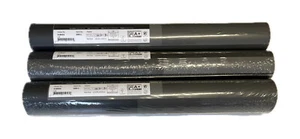 3 Rollen Vlies Tapeten Restposten Restrollen grafisches Muster Blöcke schwarz - Bild 1 von 4