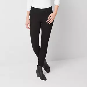 ANA Jeans Damen 16P Jegging Skinny Schwarz Denim Stretch Mid Rise Dark Wash Petite - Bild 1 von 14