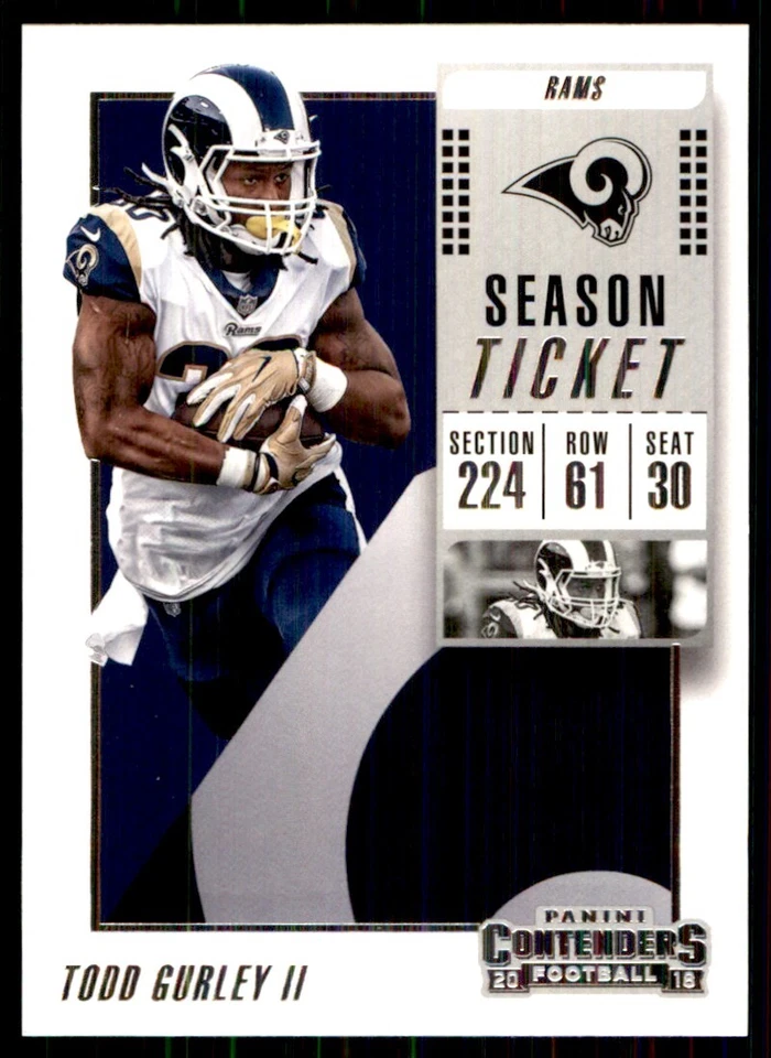 2018 Panini Contenders Todd Gurley II Los Angeles Rams #46 - Image 1 of 2