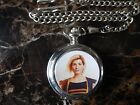 JODIE WHITTAKER NUMBER THIRTEEN DOCTOR WHO CHROME POCKET WATCH WITH CHAIN (NEW)