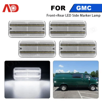 4PCS Side Marker Set For 1985-1996 Chevrolet G30 G3500 P30 85-95 G20 G10 G1500  - Image 1 of 4