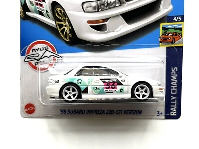 Hot Wheels Treasure Hunt '98 Subaru Impreza 22B-STi SUPER CUSTOM w/Real Riders - Image 1 of 4