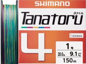 Shimano Tanatoru 4 200m #1-20 lb Multicolor Braided PE Fishing Made in Japan - Picture 1 of 6