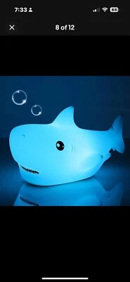Cute Night Light - Shark Night Light Animal Lamp 7 Color Lamp Nightlights - Image 1 of 4