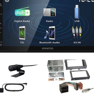 Kenwood 2DIN DAB+ Autoradio für Fiat Croma 2005-2010 schwarz - Bild 1 von 5