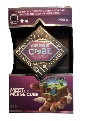 Meet The Merge Cube AR/VR aplicativos virtuais e jogos IPhone Android diversão holográfica - Imagem 1 de 4