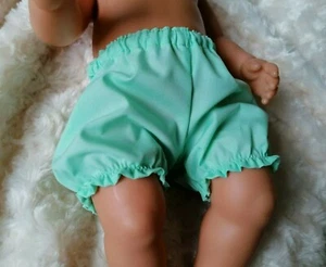 BJB dolls clothes, Mint green knickers pants fit 18" baby born annabel doll - Picture 1 of 1