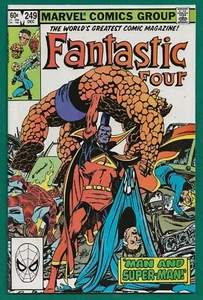 FANTASTIC FOUR #249 1982 Marvel. "Man and Super-Man!" by John Byrne. In NM. - Picture 1 of 10
