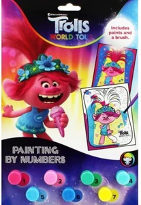 Troll Dipinto con Numeri - 7 Colori e Pennello Incluso - Libro Attività Divertenti - Foto 1 di 1