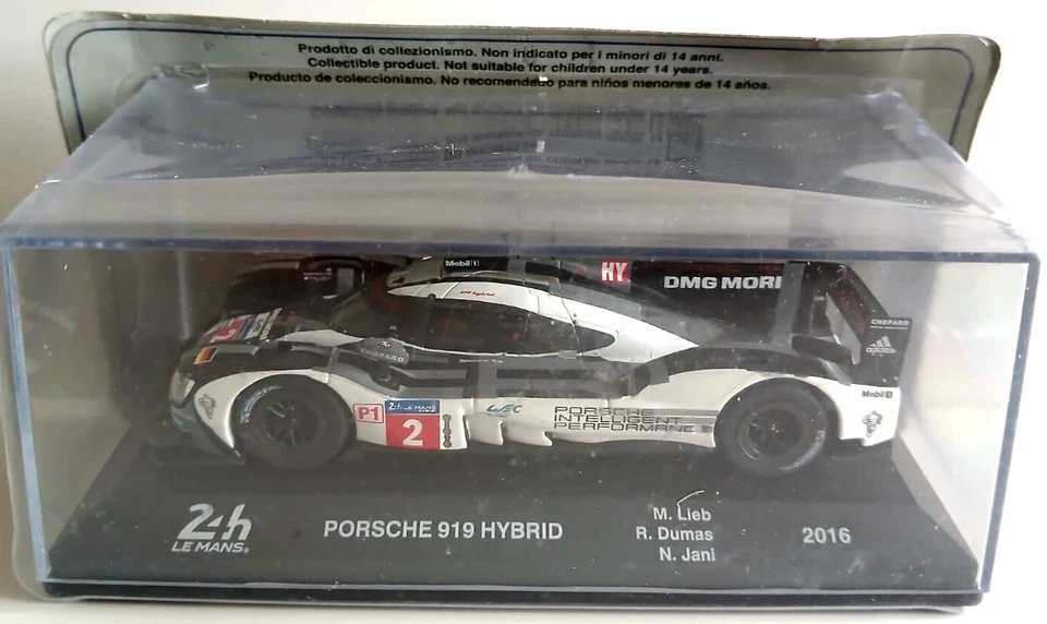 DIE CAST Porsche 919 Hybrid - 2016 - 24 H LE MANS - SCALA 1/43 [#52] - Immagine 1 di 1